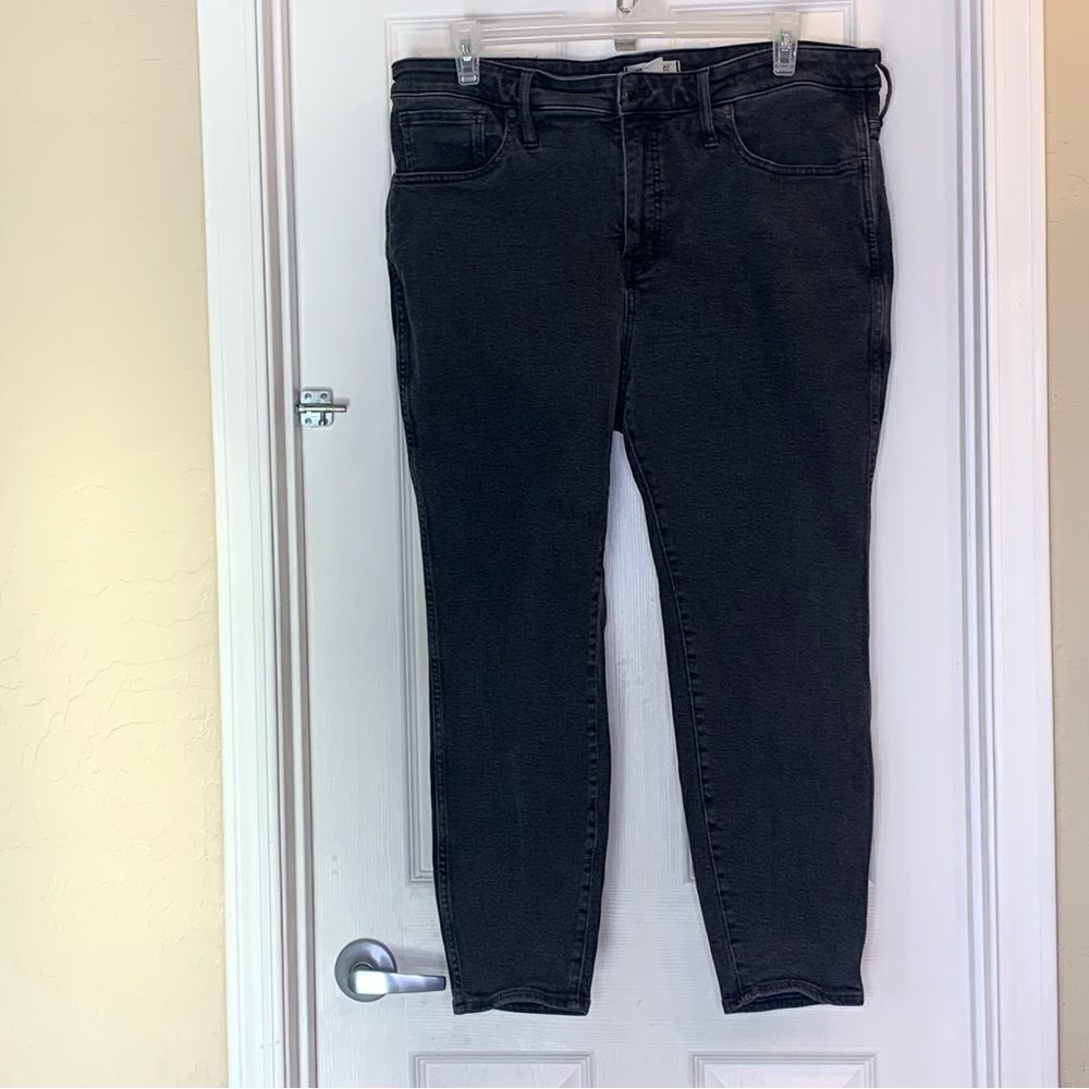 Madewell 10” High Rise Skinny Black Jeans Size 20W - Picture 9 of 10